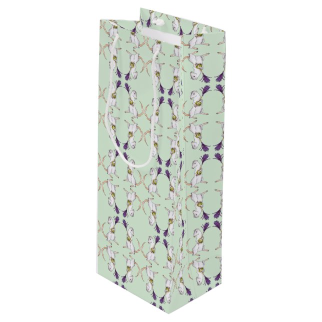 Party Geschenktüte Für Weinflaschen (Vorderseite Schrägansicht)