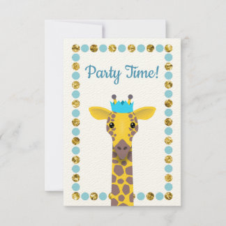 Party Giraffe Einladung