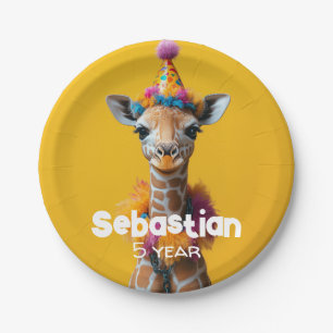 Party Giraffe Extravaganza Pappteller