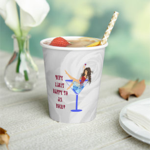 Party Girl Paper Cup Pappbecher