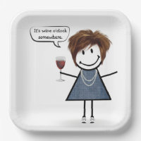 Party Girl with Red Wine