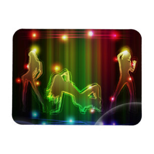 Party Girls Moderne trendige Neon Lights Magnet