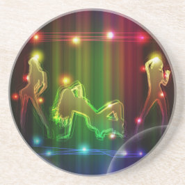 Party Girls Moderne trendige Neon Lights Untersetzer