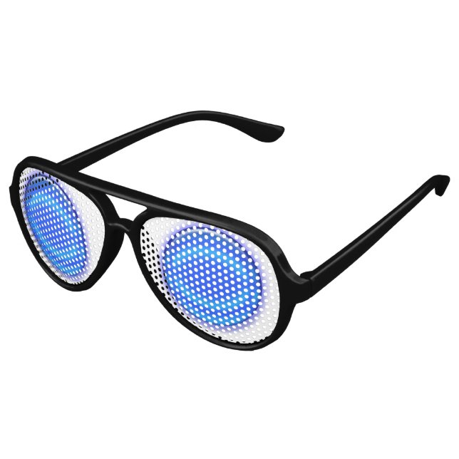 Party Glasses - Blue Orbs Sonnenbrille (Schrägansicht)