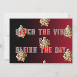 Party greeting colour red and black feiertagskarte