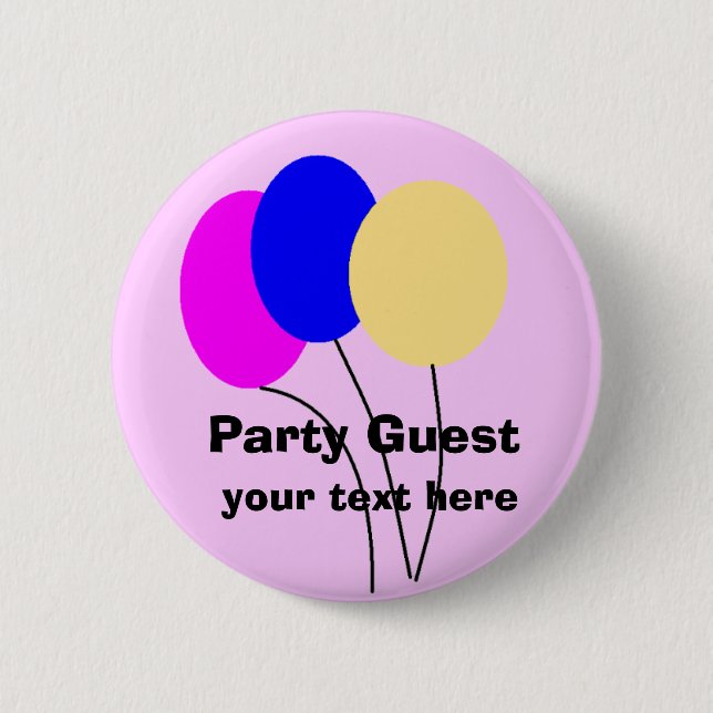 , Party Guest, Button (Vorderseite)