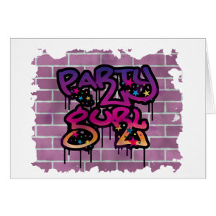 Party gurl (Girl) Graffiti-Design