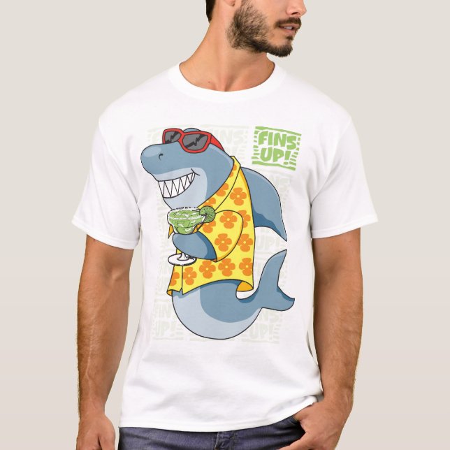 Party-Haifisch T-Shirt (Vorderseite)