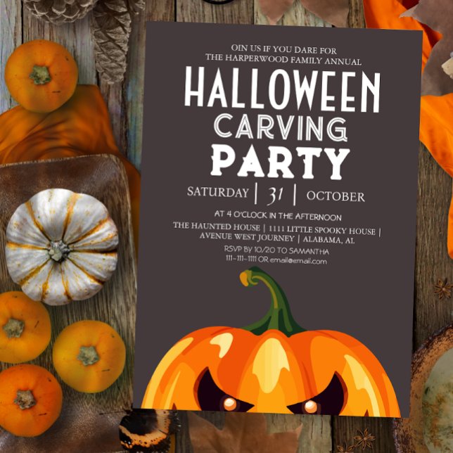 Party Halloween Spooky Einladung (Von Creator hochgeladen)