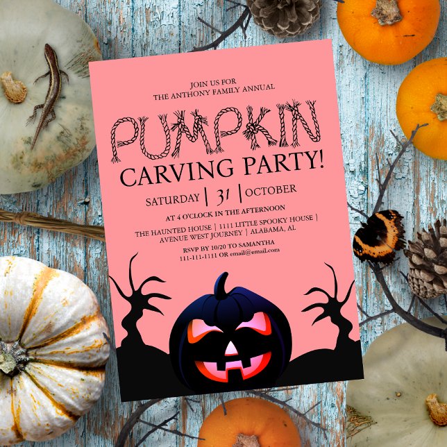 Party Halloween Spooky Einladung (Von Creator hochgeladen)
