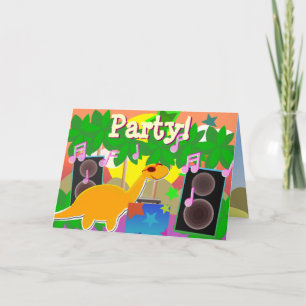 Party Happy Birthday Dinosaur Card Karte