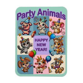 Party "Happy New Year" Magnet
