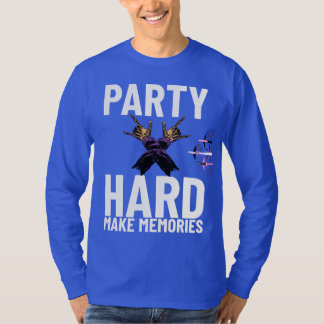 PARTY HARD Basic Long Sleeve T - Shirt