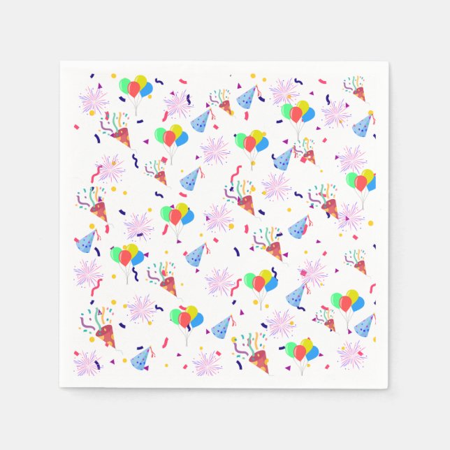 Party Hat Paper Napkin Serviette (Vorderseite)