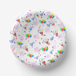 Party Hat Paper Plate Pappteller