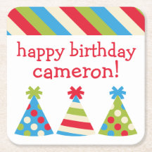 Party HAT Personalisierte Untersetzer