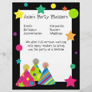 Party Hats Flyer