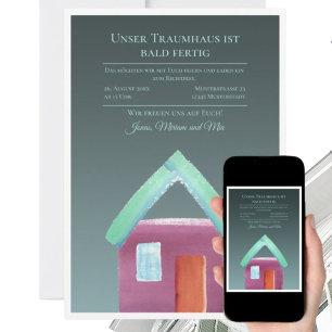 Party Haus Erwärmung neue Zuhause Einladung