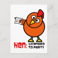 Party Hen White