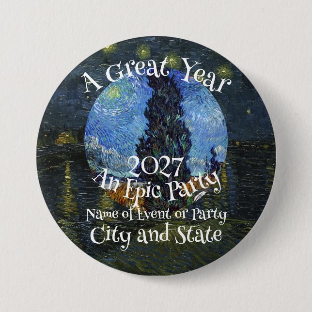 Party HG FV LF Urlaub Great Smokey Mountains Tee Button (Vorderseite)