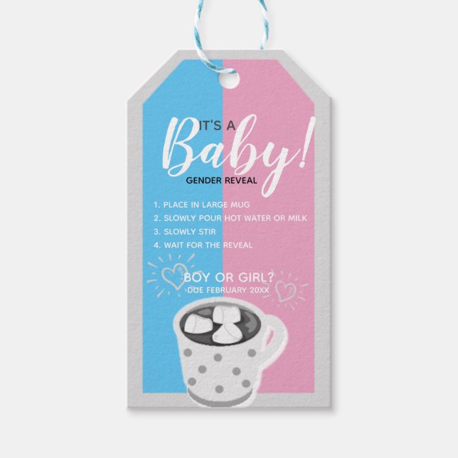 Party | Hot Chocolate Bomb Tag Geschenkanhänger (Vorderseite)