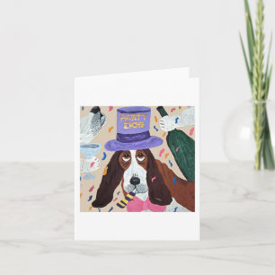 Party-Hund Basset Hound Einladung