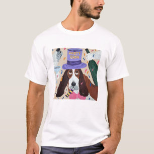 Party-Hund Basset Hound  T-Shirt