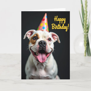 Party-Hund-Geburtstagsgrußkarte Karte