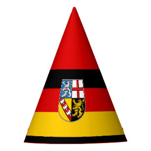 Party-Hut der Flagge des Saarlandes Partyhütchen