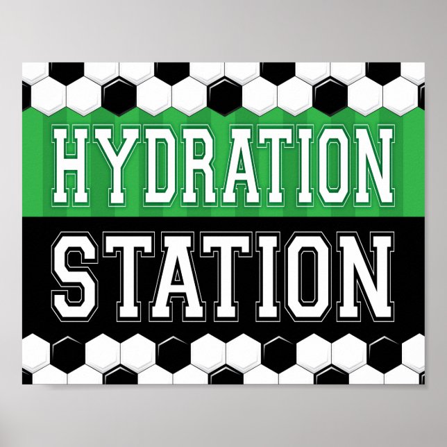 Party-HYDRATION-STATION-Schild Poster (Vorne)