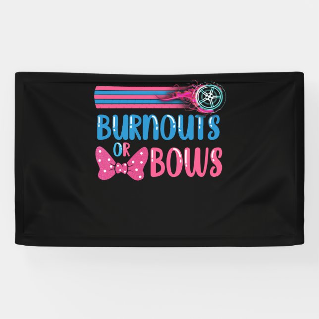 Party-Idee für Ausbrüche oder Bows Gender Reveal Banner (Horizontal)