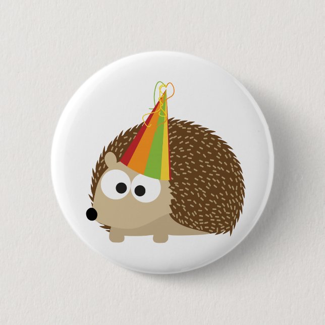 Party Igel Button (Vorderseite)