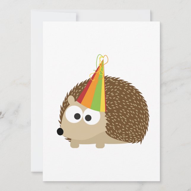 Party Igel Einladung (Vorderseite)
