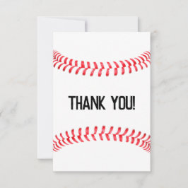 Party im Baseball-Format - Benutzerdefinierter Tex Dankeskarte