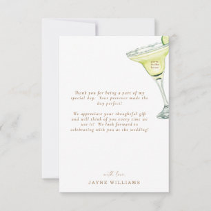 Party im Haus Margarita Botschaft Vielen Dank Dankeskarte