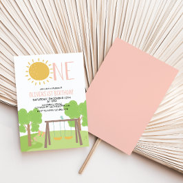 Party im Park Playground 1. Geburtstag Einladung