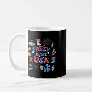 Party in den USA 4. Juli Amerikanisch Patriotisch Kaffeetasse