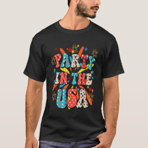 Party in den USA 4. Juli Feuerwerk Patriotic T-Shirt