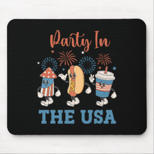 Party in den USA 4. Juli Funny Party Usa Sommer Mousepad