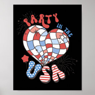 Party in den USA 4. Juli Unabhängigkeit Poster