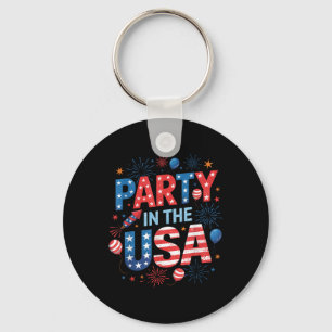 Party in den USA 4. Juli Unabhängigkeit Schlüsselanhänger