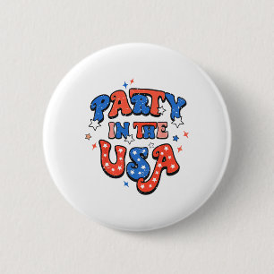 Party in den USA 4. Juli Unabhängigkeitstag USA Button