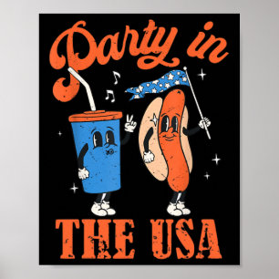 Party in den USA 4. Juli Unabhängigkeitstag USA Poster