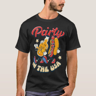 Party in den USA 4. Juli Unabhängigkeitstag USA T-Shirt