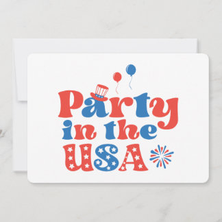 Party in den USA Einladung