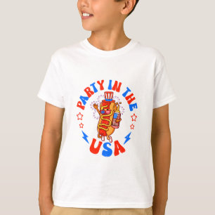 Party in den USA Happy Hot Dog T-Shirt