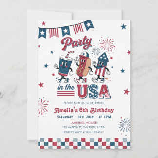 Party in den USA Kinder Jungen Geburtstag American Einladung