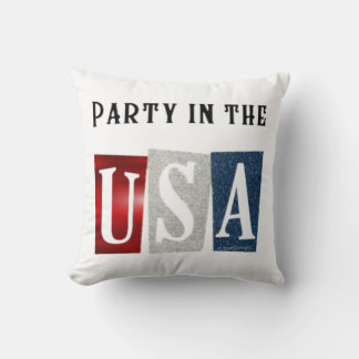 Party in den USA Kissen