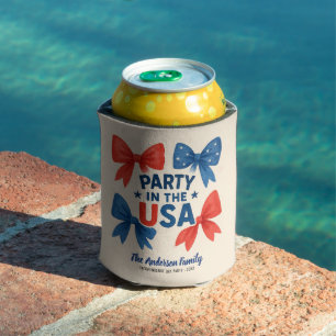 Party in den USA Patriotic 4. Juli Custom Dosenkühler
