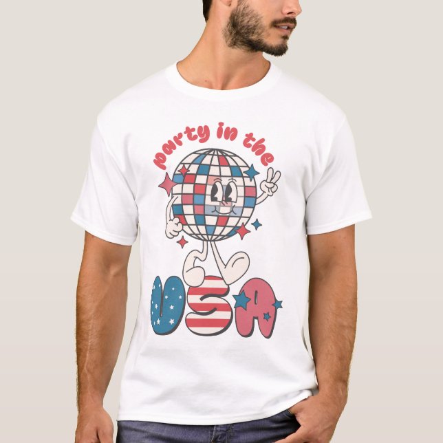 Party in den USA T-Shirt (Vorderseite)